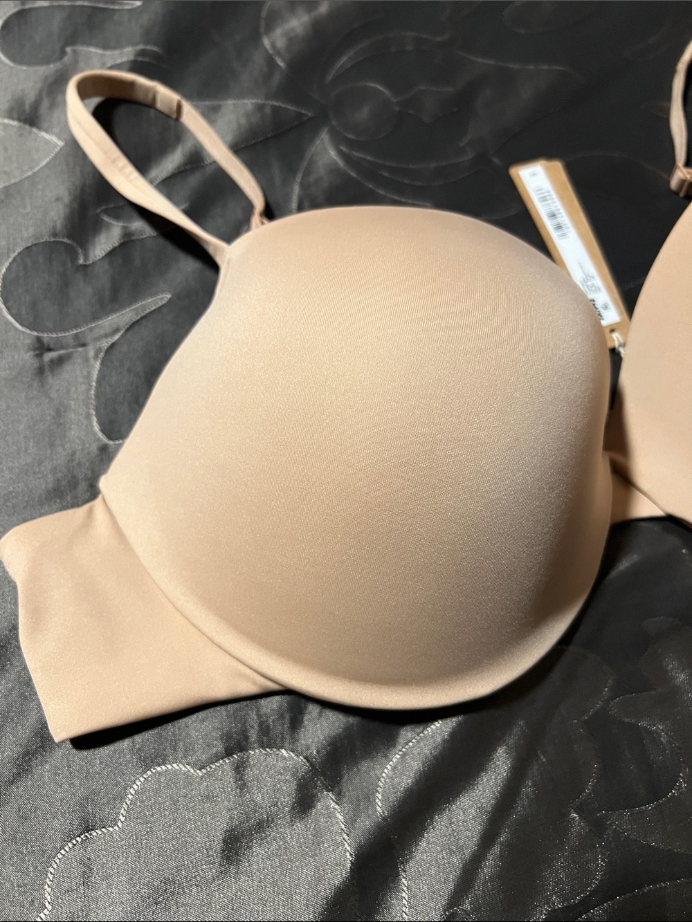 NWT SKIMS CustomFit Plunge Bra Clay 42C Removable Pads - Picture 2 of 11